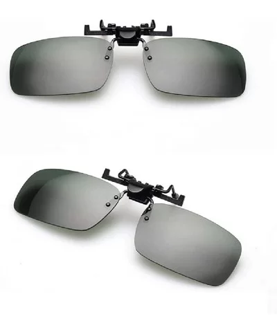 Resistance Polarized Sunglasses Prescription Glasses - Gray - CY196ECXL7U $10.89 Rimless