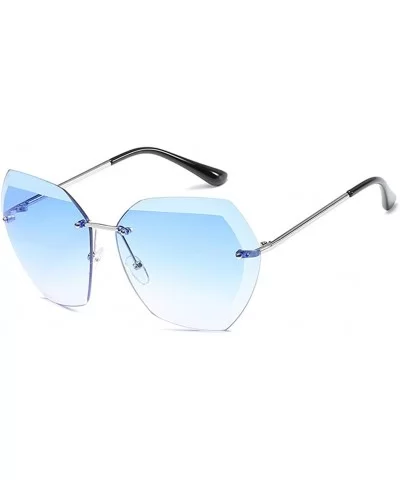 Frameless Goggles for Women Men Retro Sun Glasses UV Protection - Style3 - CO18RND60EW $9.92 Goggle