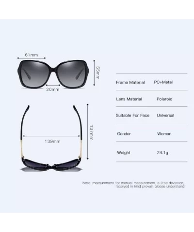 Sunglasses Women's Polarized Sunglasses Classic Large Frame Sunglasses Driving Glasses - E - C518QQG5SXT $57.95 Aviator