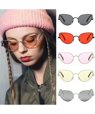 Women Fashion Unisex Oval Shades Sunglasses Integrated UV Shade Glasses - Black - CH18TKUOUMZ $11.37 Goggle