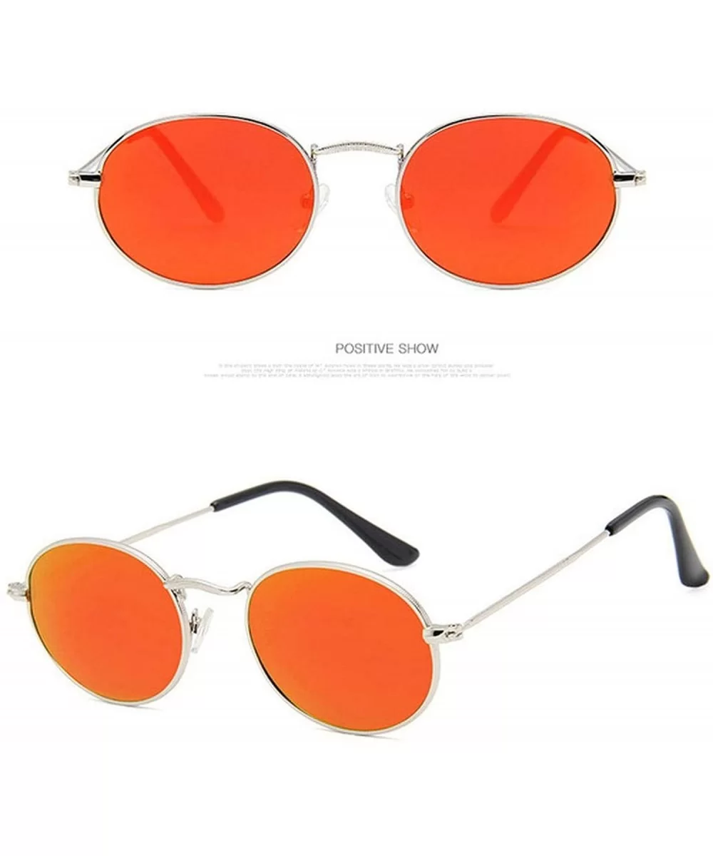 2019 Small Frame Sunglasses Women Retro Oval Mirror Metal Sun Glasses Vintage Er Lunette De Soleil Femme - C7199CNEWEU $26.24...