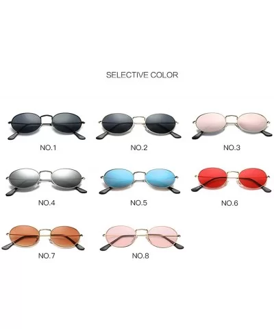 2019 Small Frame Sunglasses Women Retro Oval Mirror Metal Sun Glasses Vintage Er Lunette De Soleil Femme - C7199CNEWEU $26.24...