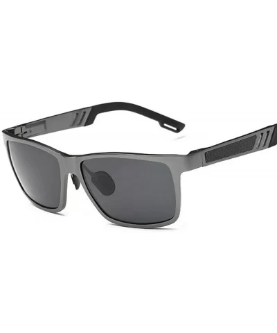 Aluminum Men's Polarized Mirror SunGlasses Male Driving Silver Whitemercury - Black Orangered - C818YZWQUHQ $36.28 Oversized